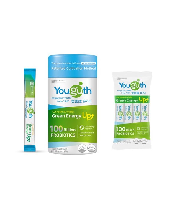 Youguth Probiotics Green Energy Up 100B CFUS 30S