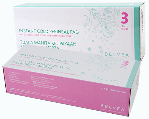 Belvea Instant Cold Perineal Pads 3’s