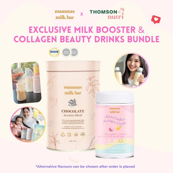 Mamma's Milk Bar Milk Booster & Collagen Drink Bundle (4 weeks)